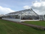This quite new greenhouse, used in the C4 project, received severe damage