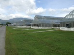 Many of the greenhouses received some damage to the roof and side panels