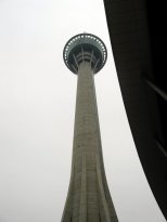 Macau Tower, with its observation deck at 223 meters.