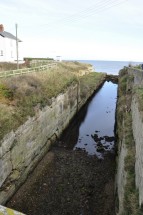 'The Cut' at Seaton Sluice harbour, opened in 1763.